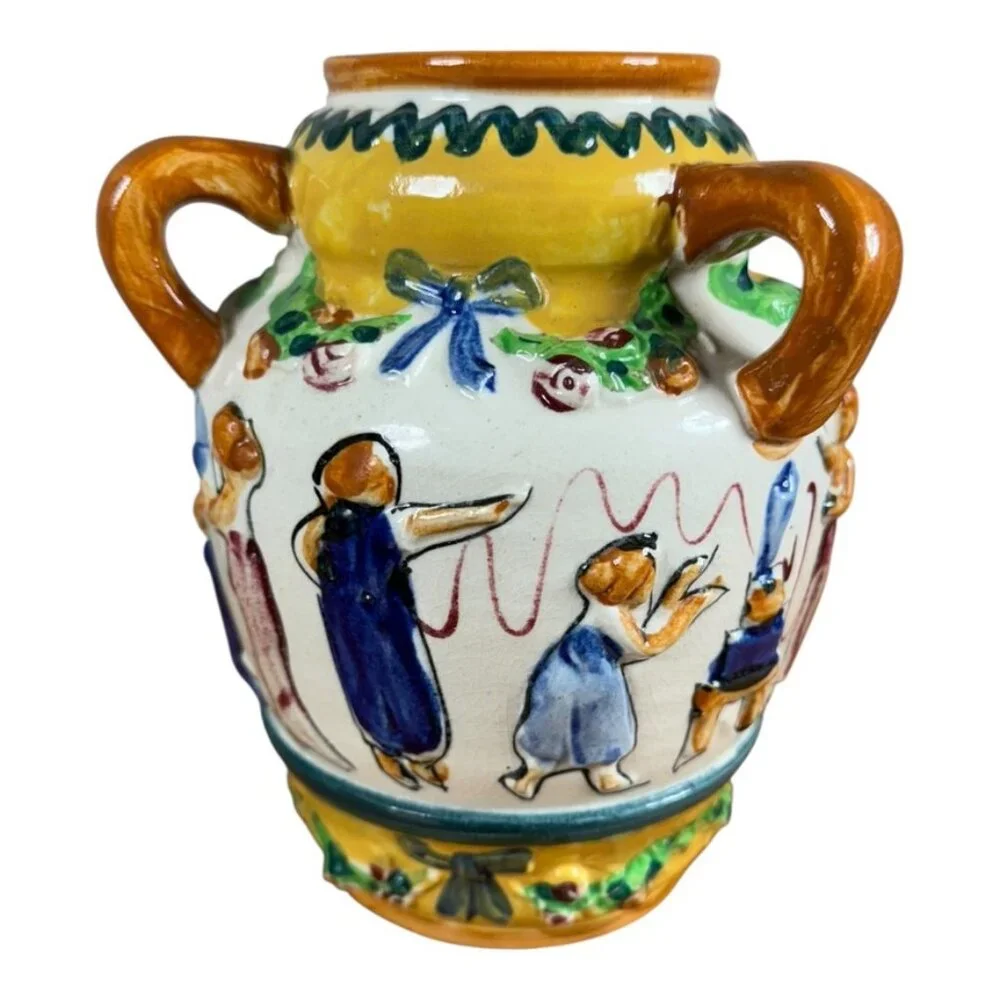 Majolica Style Ceramic‎ Vase